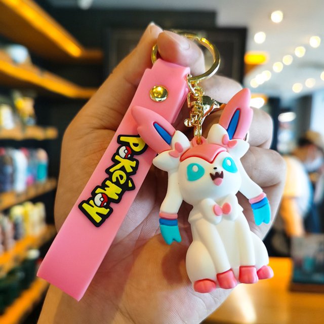 Llavero Pokémon Pikachu de, accesorios para mochila de coche, llavero de Anime Charmander, regalo de cumpleaños para niños, venta al por mayor