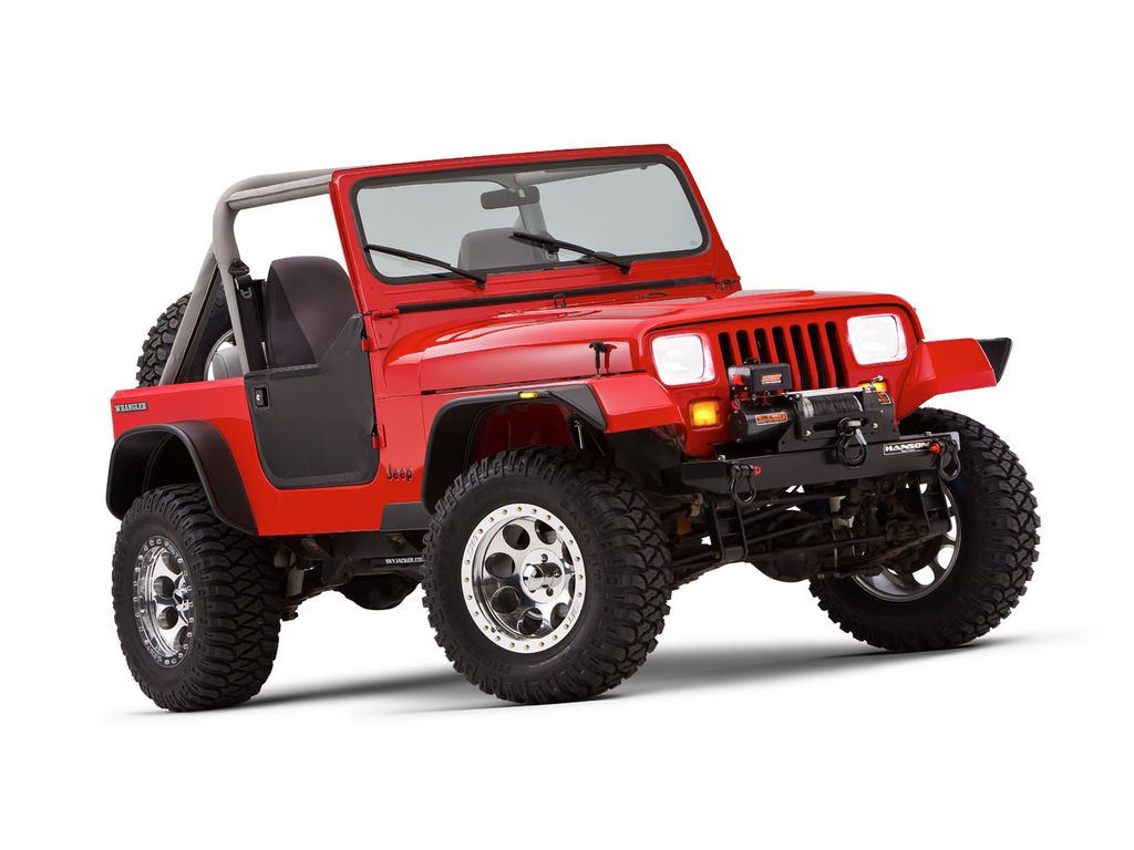 Tyger Auto TG-FF7J66818 Flat Style Steel Fender Flares Front & Rear 4PCS Set Black