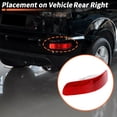 thumbnail image 3 of Carcasa de Luz Trasera del Parachoques Única Bargains Reflector Inferior No.8337A030 para Mitsubishi Outlander 2006-2012 Rojo 1 Pc Trasero Derecho Impermeable, 3 of 6