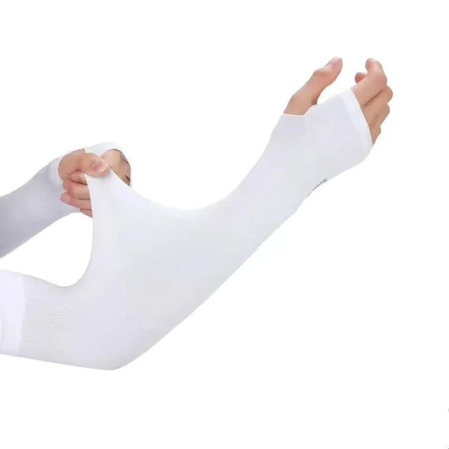 Protège-bras Unisexes pour Hommes Femmes Manchons Chauffants Manchons de Sport Protection Solaire UV Couverture de Main Support Course Pêche Cycli DMH