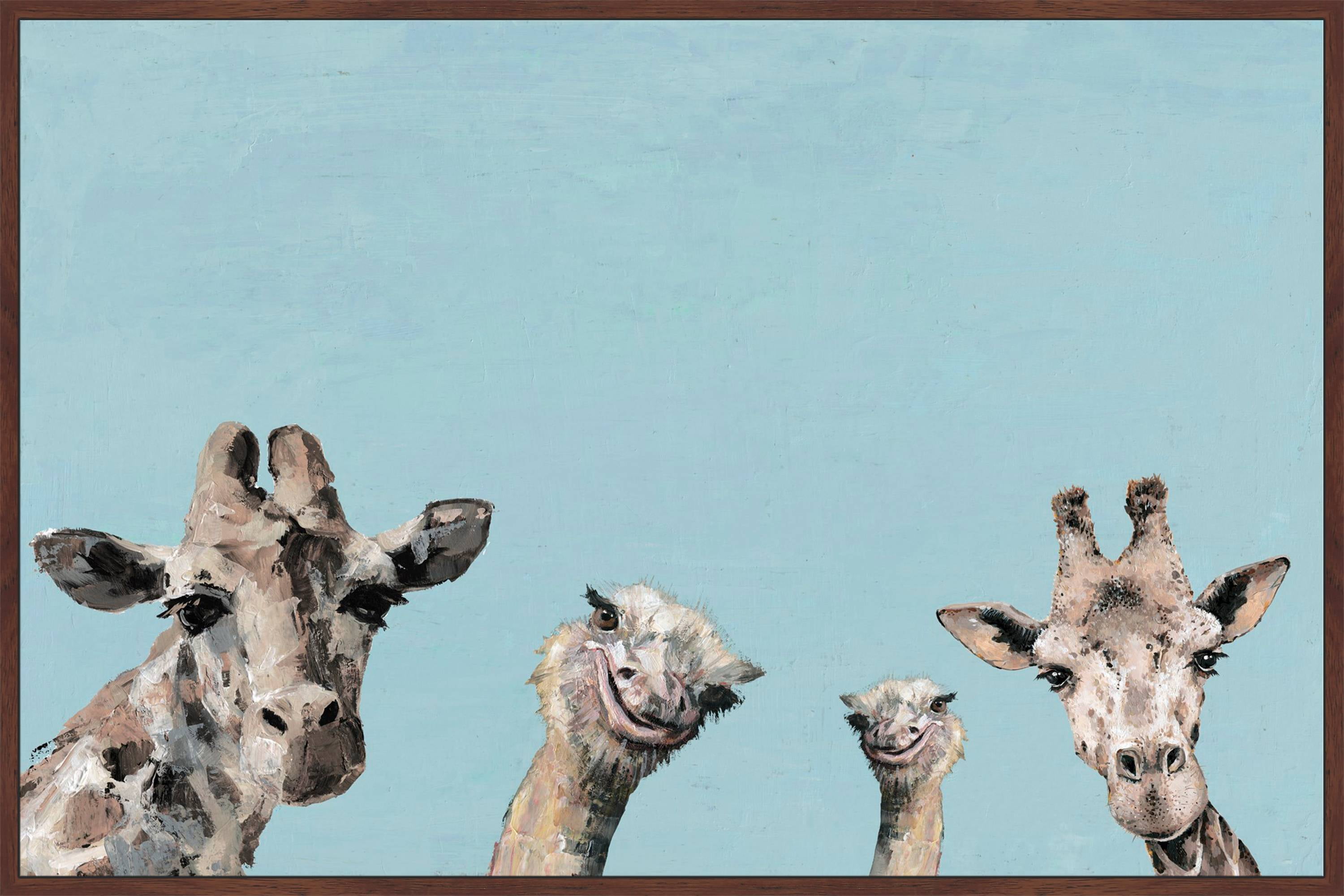 Time to Party! Floater Framed Painting Print on Canvas