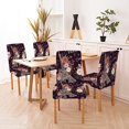 thumbnail image 6 of Dining Chair Covers Set of 4 Stretch Spandex Removable Washable Vintage Tower Kitchen Chair Protector Slipcovers for Living Room,Ceremony,Restaurant,Party, 6 of 6