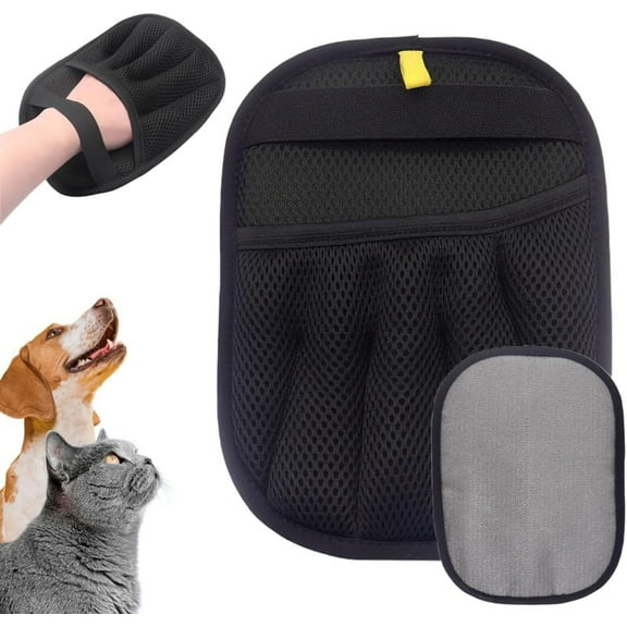 Pet Hair Remover Gloves, Static Removal Gloves for Pet Hair, Cat Dog Hair Removal Tool for Couch, Furniture, Carpet, Car Seat, Pet Grooming