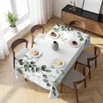 thumbnail image 3 of Eucalyptus Leaves Table Cloth Waterproof Tablecloths, Pastoral Farmhouse Spring Botanical Tablecloth Dining Table Cover for Kitchen Party Tabletop Outdoor, Rectangle Tablecloth 60x120 Inch, 3 of 9