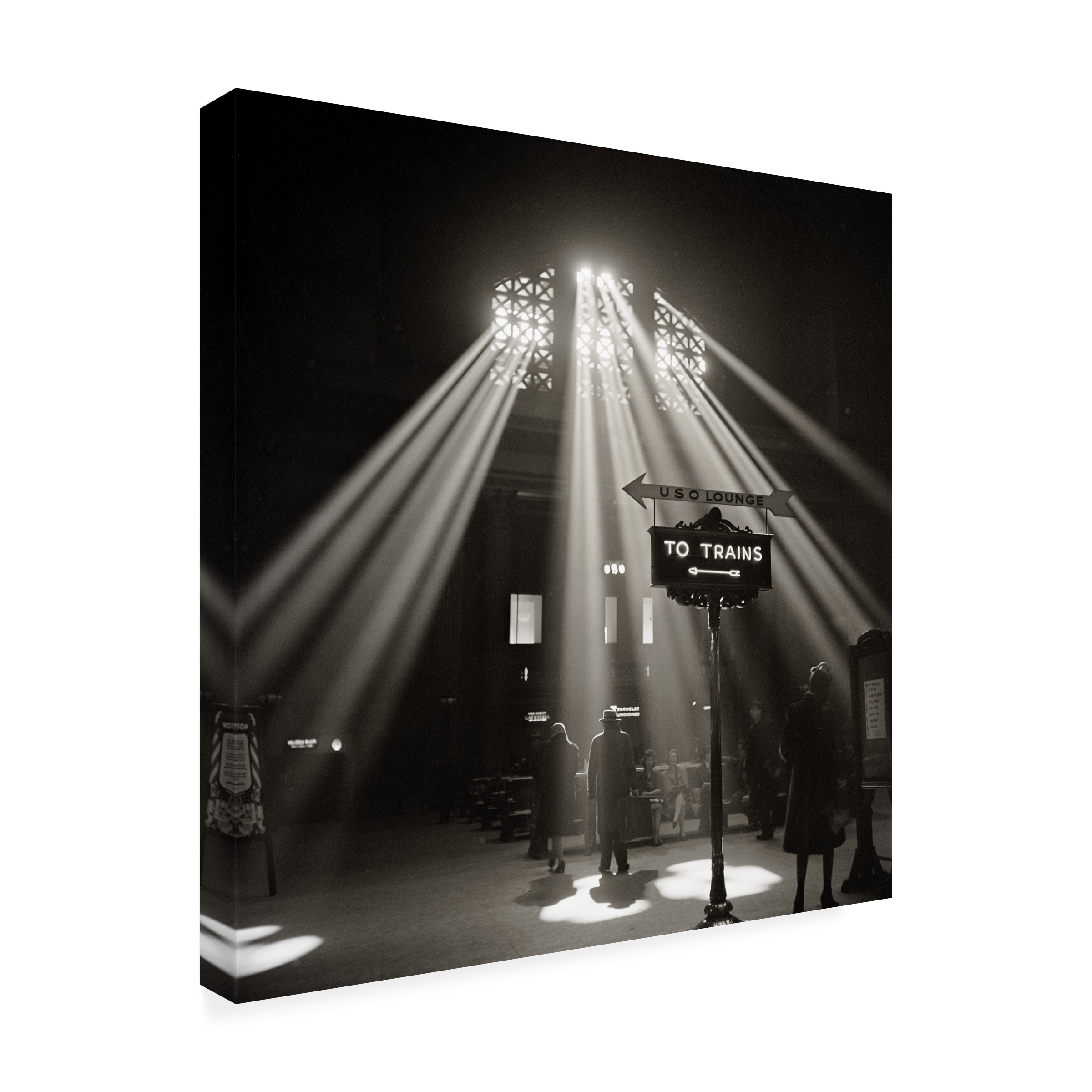 Print Collection 'Waiting Room of the Union Station Chicago' Canvas Art