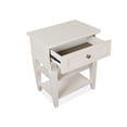 thumbnail image 5 of Magnussen Home Willowbrook Egg Shell White Open Nightstand, 5 of 17