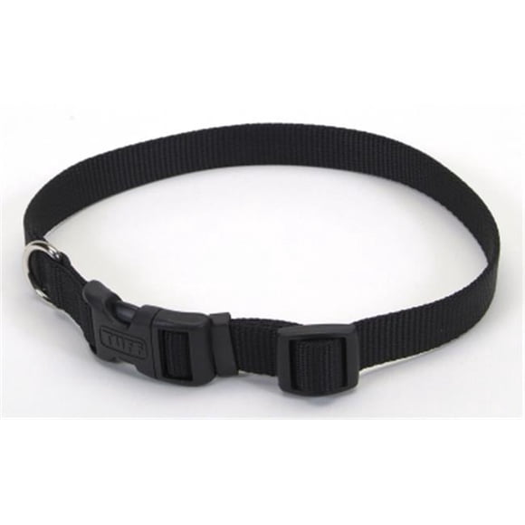 Animal Supply Company CO69700 1 in. Réglable Col en Nylon&44; Noir - 20 in.
