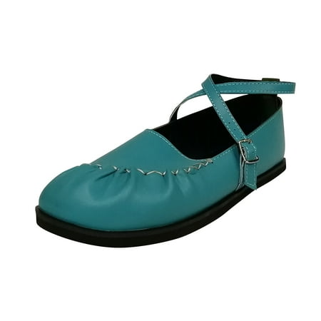 

Shoes for Women Women S Pleated Buckle Low Top Flat Heel Shallow Round Toe Comfortable Shoes