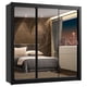 thumbnail image 2 of Ropero Closet Madesa Lyon Plus 3 Puertas Con Espejo Negro, 2 of 5