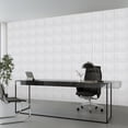 thumbnail image 2 of 20 Pack 3D Wall Panels for Interior Wall Decor, 11.8''x11.8'' White Accent Textured Wall Panels, Wall Covering Panles for Living Room, Gaming Room, TV Background, Cover 19.4 Sq.Ft, 2 of 7