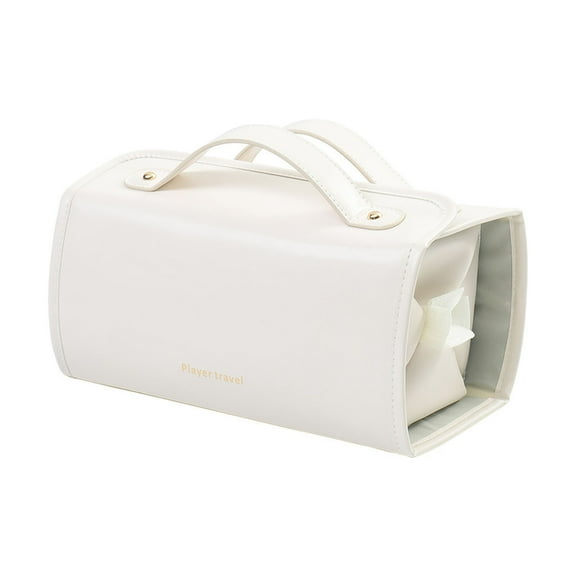 Qholemyo Detachable Folding Large Capacity Travel Makeup Bag Portable Cosmetic Organizer Toiletry Bag Travel Essentials For Women