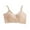 Beige, variant on RYRJJ Cotton Cami Bras - Women's V-Neck Padded Seamless Spaghetti Straps Sport Bralette Everyday Basic Sleeping Bra(Beige,L)