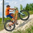 thumbnail image 4 of Zukka 20 inch Mountain Bike Fat Tire 7 Speed Hardtail Dual Disc Brake for Youth Boys Girls Orange, 4 of 9