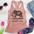 thumbnail image 2 of Herbivore Elephant Tank Top, Ladies Racerback Tank Top, Herbivore Tank, Vegan Veganism Tank, Animal Tank, Desert Pink, Medium, 2 of 3