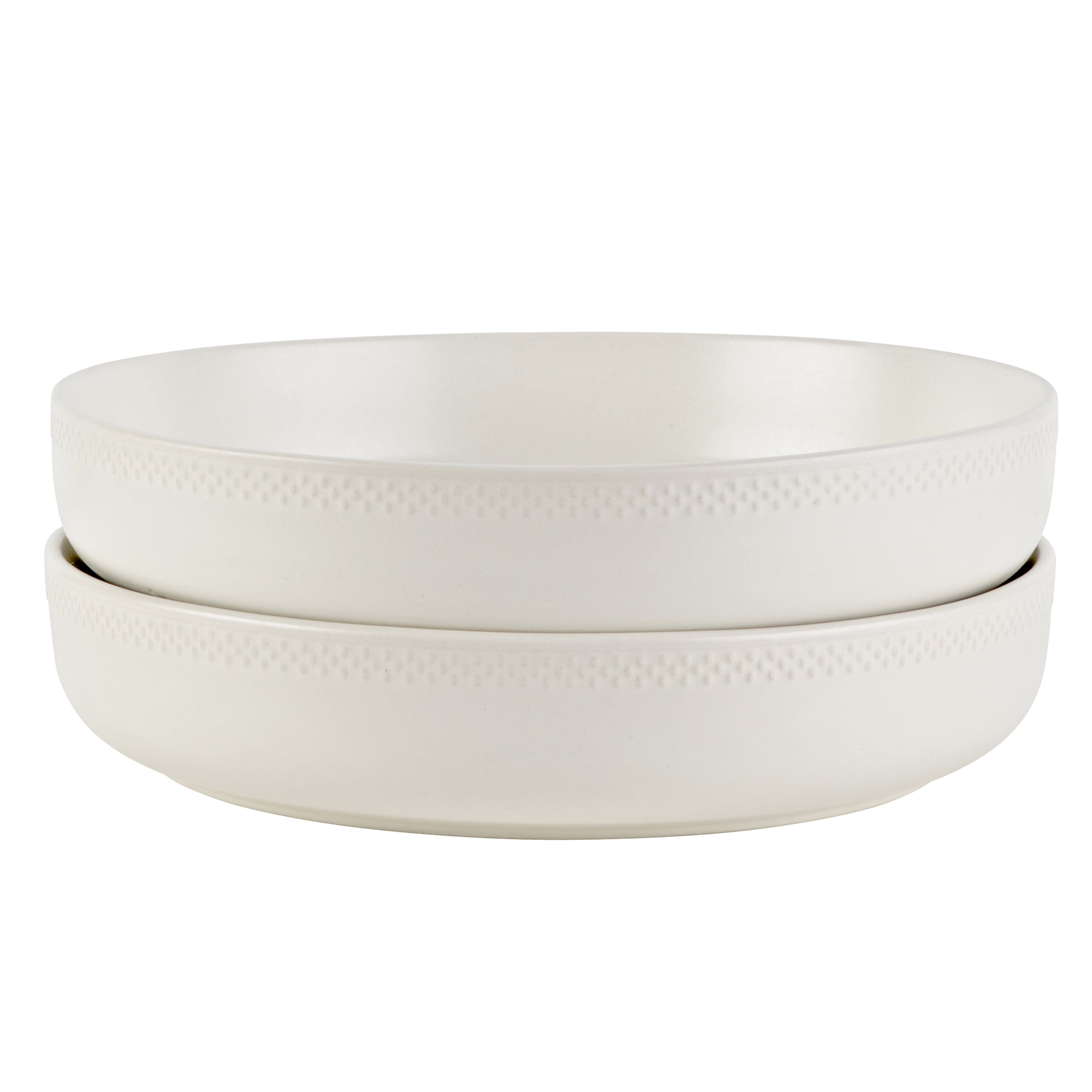 BTFL MODERN DOTS S4 PASTA BWL WHT RM WM