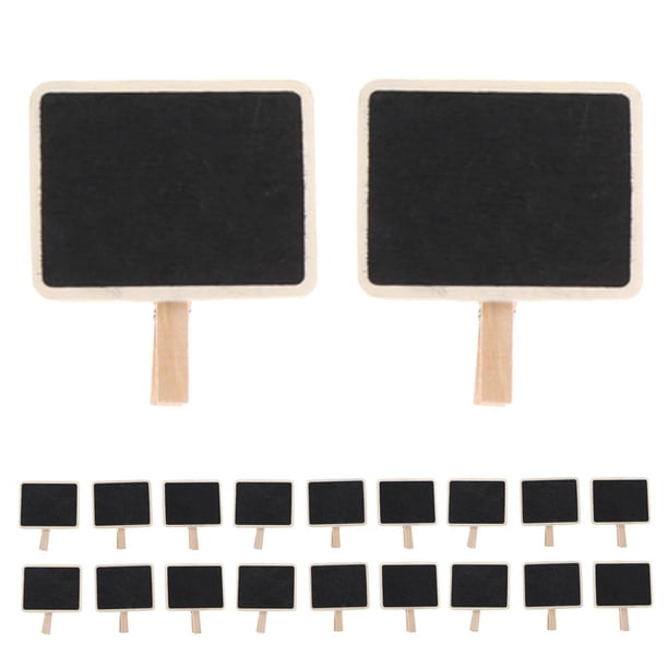Clip de Pizarra Likrtyny 20 Piezas Mini Madera Fotos Largas Peg Memo Clips Adornos Libre de BPA