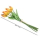 thumbnail image 4 of Tulipán Artificial De Tacto Real Mini Tallo único Tulipanes Amarillos Y Blancos Coche Taxi Flor PU Ramo De Flores Falsas Regalo Para La Decoración De La Boda De La Habitación, 4 of 7