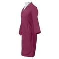 thumbnail image 3 of Panda Uniform by HeedFit Women’s Lab Coat | Unisex Multi-Pocket Medical Coat S Wine, 3 of 6