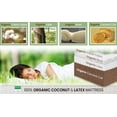 thumbnail image 4 of Palmpring Organic Ellora Full Mattress - Organic Latex Coconut Coir 8” Very Firm 2 Layered Comfortable Sleep Bed Dust Free, 4 of 6