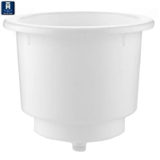 TH MARINE RECESSED WHITE PLASTIC  BOAT CUP HOLDERS LCH-1W-DP 