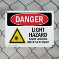 thumbnail image 5 of (2 Pack) UV Light Hazard Avoid Looking OSHA Danger Sign 14 Inch X 10 Inch Plastic Sign, Weather Resistant, UV Protected for Workplace, Business, and Construction Site, Made in the USA, 5 of 8