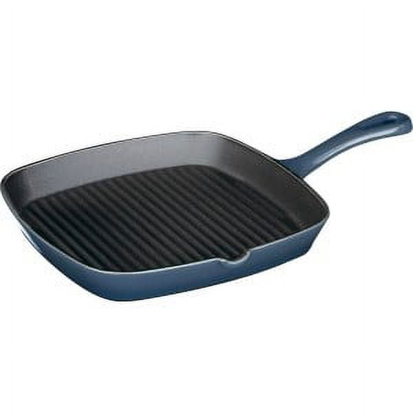 Cuisinart Chef'S Classic Enameled Cast Iron 9.25" Square Grill Pan-Provencal Blue
