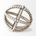 thumbnail image 3 of Mercana Espanlade II Decorative Metal Orb In Whitewash 68677, 3 of 5