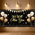 thumbnail image 2 of LUUFILx We Will Miss You Farewell Party Decorations Balloon Banner Colorful Backdrop Retirement Going Away Celebration Background Decor Multicolor Event Supplies, 2 of 5