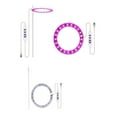 Usmixi USB Plant Light Adjustable LED Rings, Red Blue White, Full