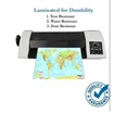 thumbnail image 2 of World Physical Map | 100 x 140 cm | LAMINATED | BIG MAP, 2 of 2