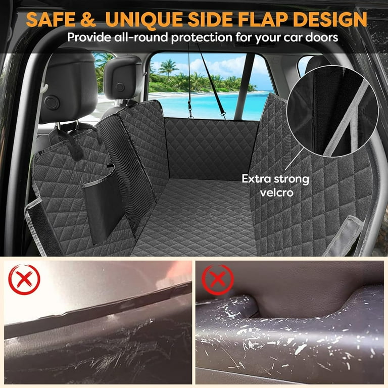 Dog Back Seat Covers for Trucks 100 Waterproof with Big Mesh Window XL Nonslip Scratchproof Dog Truck Hammock Heavy Duty Seat Covers for Full Sized Pickup Trucks F150 Black Walmart