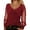Red, variant on XDZJLR Womens Sparkly Sequin Tops Casual Loose Long Sleeve V Neck Mesh Elegant Glitter Shirts Blouses For Dressy Party Concert Disco S-Xxl Black