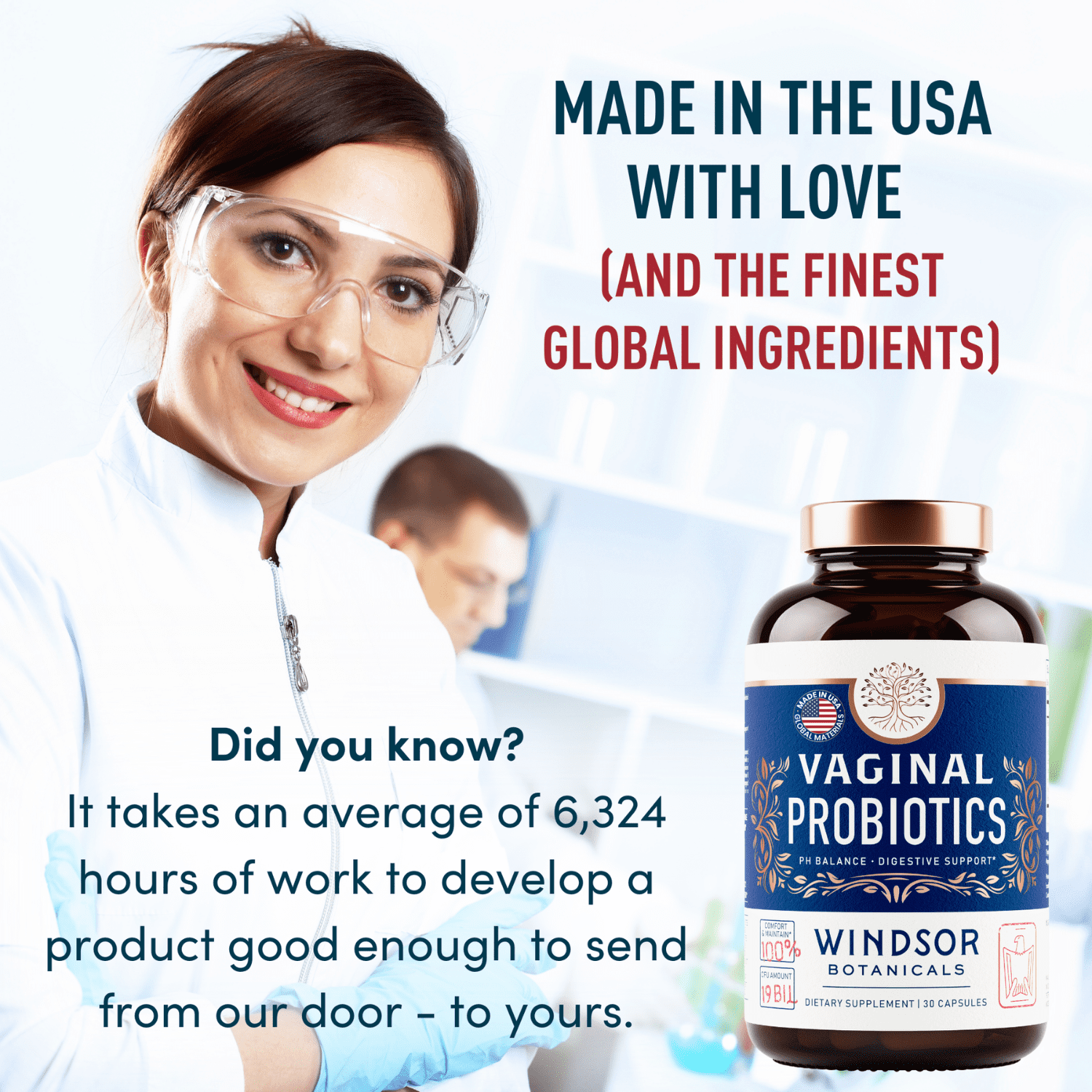 Vaginal Probiotics for Women - 19Bil CFU,15-Strain Lactobacillus Probiotic for PH Balance, Urinary Tract Support, Odor & Yeast Health - Balance Complex for Women BV Support - 30 Vegan Caps