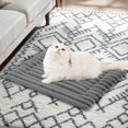 thumbnail image 3 of Qaailabf Plush Round Pet Bed Winter Warm Dog Mat Removable Washable Cozy Soft Cat Dog Sleeping Cushion with Interactive Teasing Stick for Small Medium Pets, 3 of 6