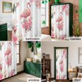 thumbnail image 6 of Shower Curtain, Pink Flamingo Flower Waterproof Shower Curtain Set with Hooks for Bathroom Showers,Stalls and Bathtubs,60x72In Farmhouse Animal Pastoral Flower, 6 of 9