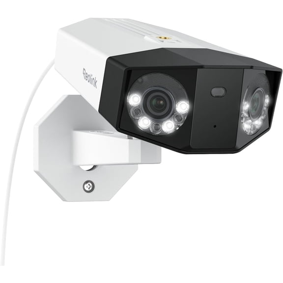 Duo 3 PoE 16MP UHD Dual-Lens Security Camera with 180 Panoramic View, Motion Track, F1.6 Color Night Vision, Person/Vehicle/Animal Detection, 2 Way Talk, Supports 24/7 Recording