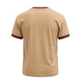 thumbnail image 4 of WEIWEN Men Patriotic T Shirts Men's 4th of July Shirt American Flag Short Sleeve T-Shirt 1776 Patriotic Cotton Tee Shirt Khaki, XXXL, 4 of 4