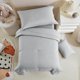 thumbnail image 5 of Juego de ropa de cama para niños pequeños UOZZI 5 piezas gris suave, 5 of 9