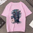 thumbnail image 4 of Camiseta estampada de Manga Anya Forger para mujer, remera de Anime Rosa divertida de la familia Spy X, playera informal Harajuku de Manga corta para mujer, 4 of 5