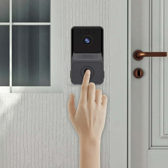 Ersazi Doorbell Camera Wireless Smart Wireless Remote Video Doorbell Intelligent Visual Doorbell Home Intercom Hd Night Vision Wifi Rechargeable Security Door Doorbell In Clearance Black