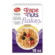 Post Grape Nuts Flakes Breakfast Cereal, 18 oz Box