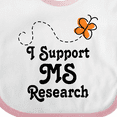 thumbnail image 4 of Inktastic Multiple Sclerosis Ms Research Girls Baby Bib, 4 of 4