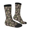 thumbnail image 2 of Goofa Camouflage maple Printed Men's Crew Socks, Soft Durable Breathable Moisture-Wicking with Odor Control Cotton socks, 2 of 9