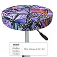 thumbnail image 4 of Fotbe Watercolor Butterflies Stool Covers Round,Waterproof Round Bar Stool Covers Bar Chair Covers Washable Stool Cushion Slipcover for 12-14 Inch Chair-14 inch, 4 of 7