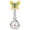 B, variant on Women Butterfly Brooch Nurse Watch for Nurses Doctors Badge Stethoscope Quartz Fob Watch with Arabic Number Markers