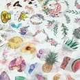 thumbnail image 3 of Wrapables Washi Stickers Sets for Scrapbooking, DIY Crafts for Stationery, Diary, Card Making, (18 sheets) Unicorns & Travel, 3 of 5