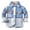 Blue, variant on NordicNest Toddler Baby Boy Girl Flannel Plaid Shirt Jacket Kids Baby Autumn Winter Plaid Cotton Long Sleeve Cardigan Jacket Clothes