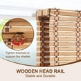 thumbnail image 2 of LUCKUP Cordless Bamboo Roman Shades, Roll Up Bamboo Blinds for Indoor Windows, Light Filtering UV Protection Window Treatment for Home&Office, 26" W x 64" L, 2 of 7