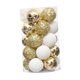 thumbnail image 2 of 25 bolas navideñas para colgar en el árbol de Navidad, decoraciones navideñas novedosas. Oro blanco, 2 of 9