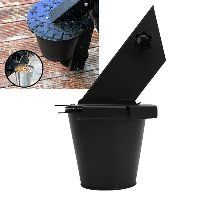 Cubo De Grasa Para Ahumador De Parrillas Apto Para Parrillas De Acero De Gran Capacidad , Cubo De Goteo Con Tapa, 12 Revestimientos